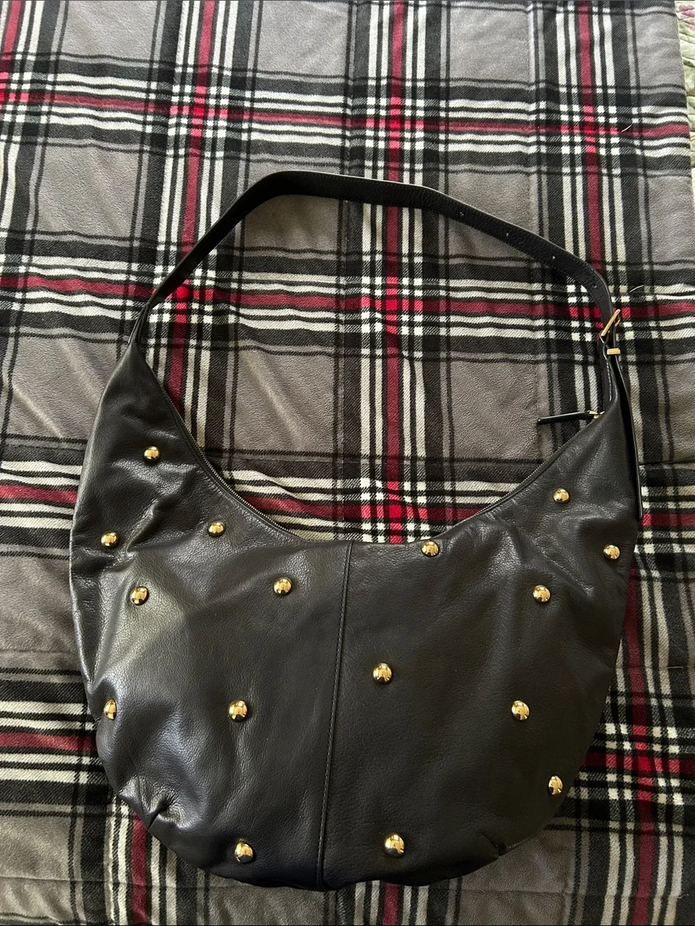 Madewell The Essential Curve Bag Black Leather